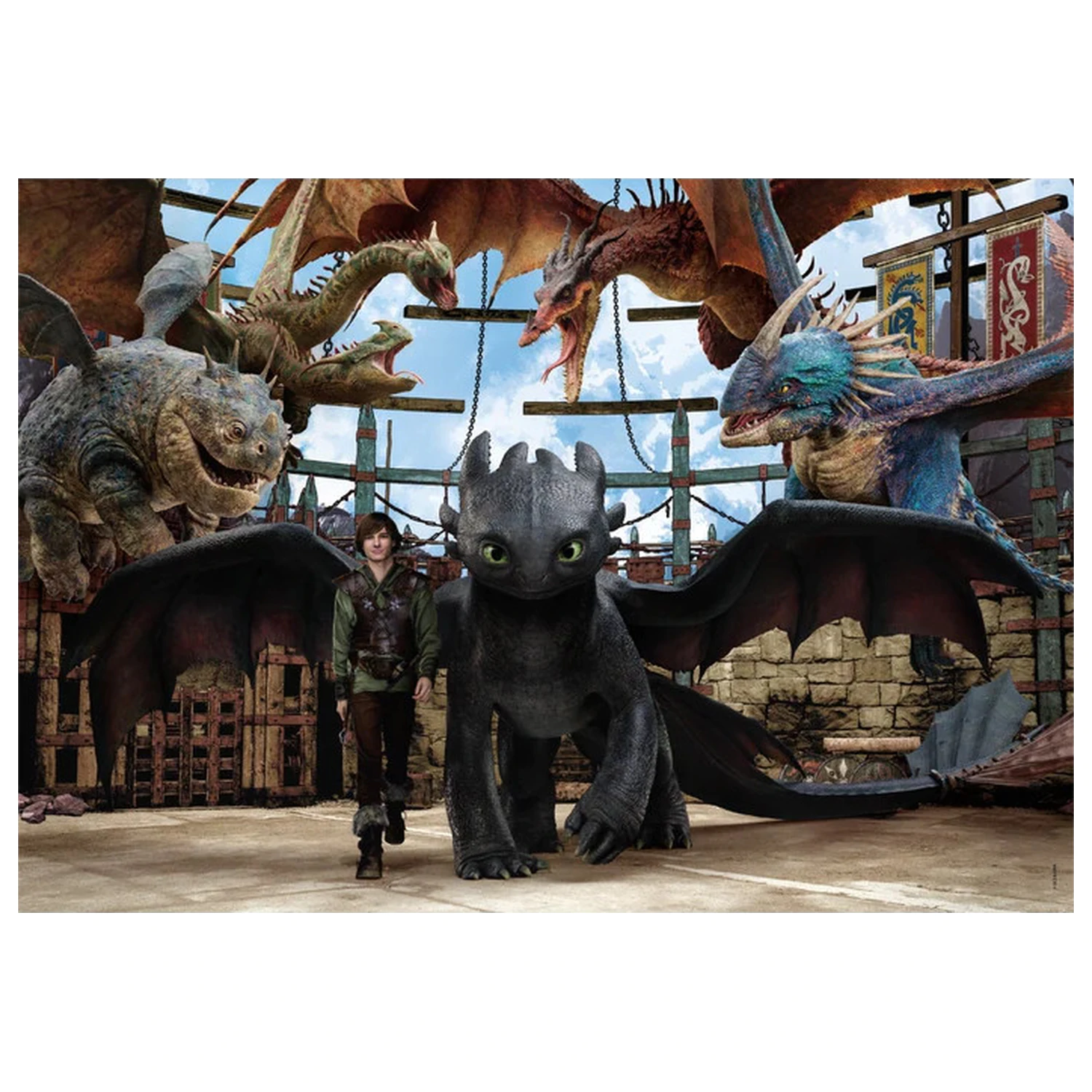 How to Train Your Dragon Arena 104-piece Super puzzle product photo