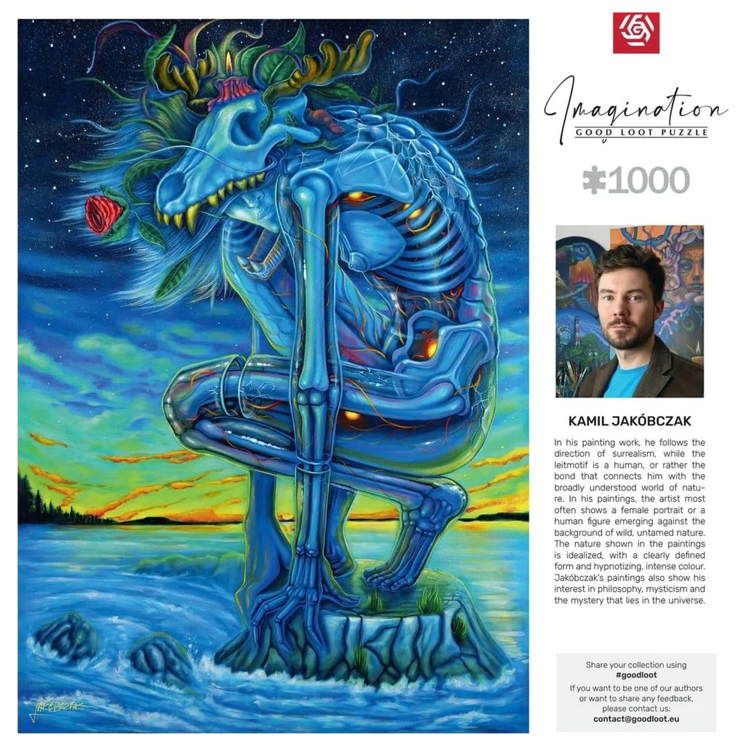 Imagination Series Puzzle Kamil Jakóbczak Bialy Wilk (1000 pieces)  product photo