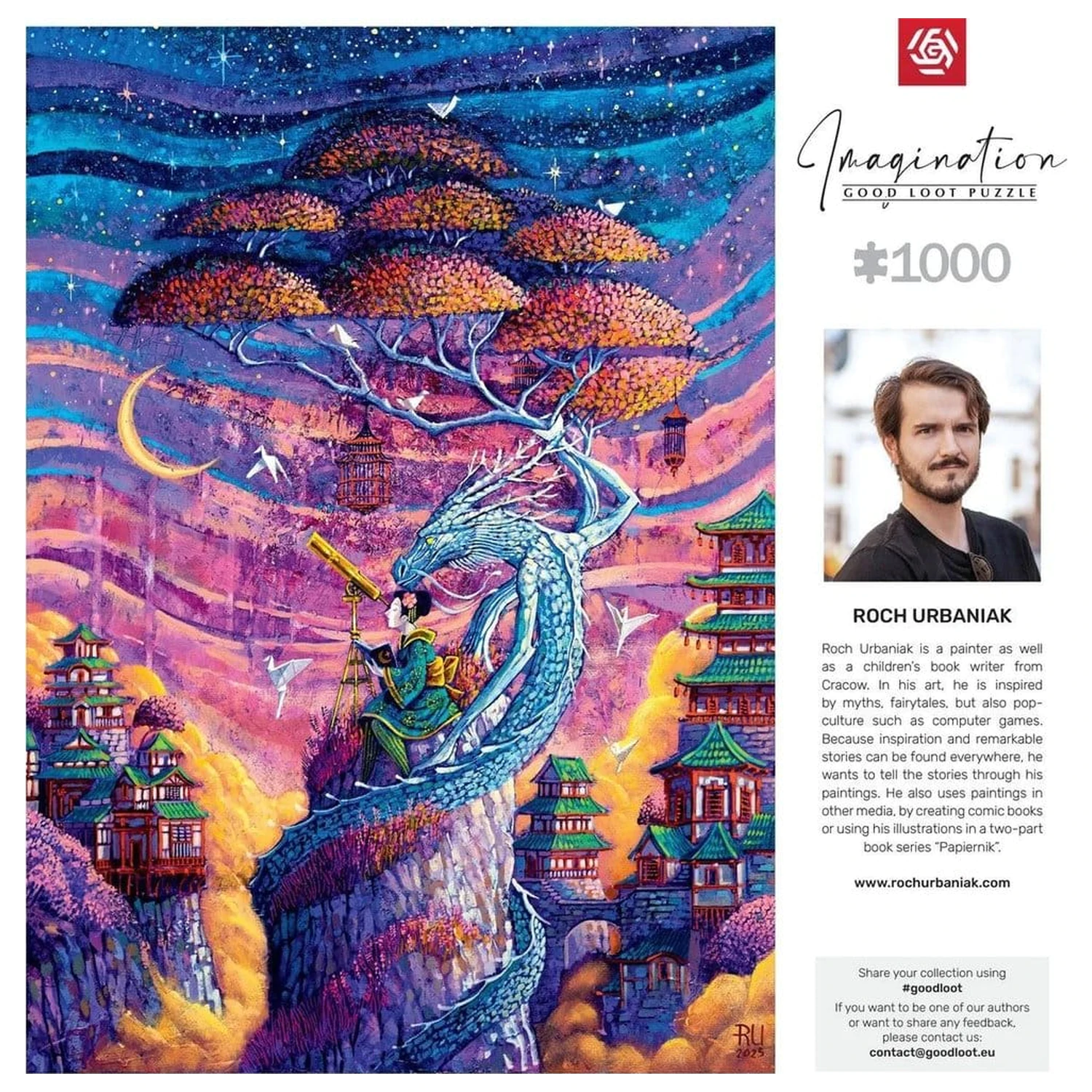 Imagination Series Puzzle Roch Urbaniak Sakura i Ryu (1000 pieces)  product photo