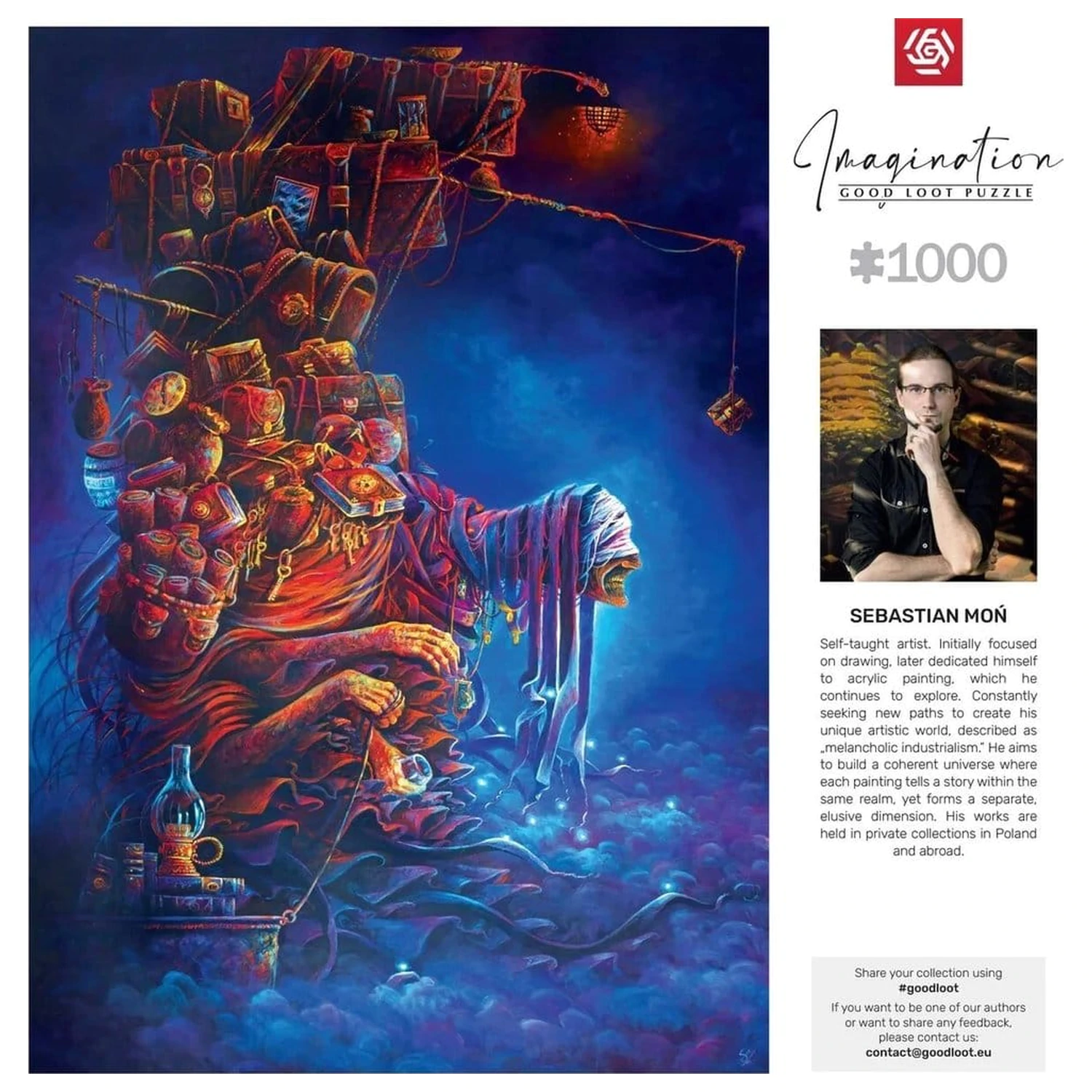 Imagination Series Puzzle Sebastian Mon Ciezar doswiadczen (1000 pieces)  product photo