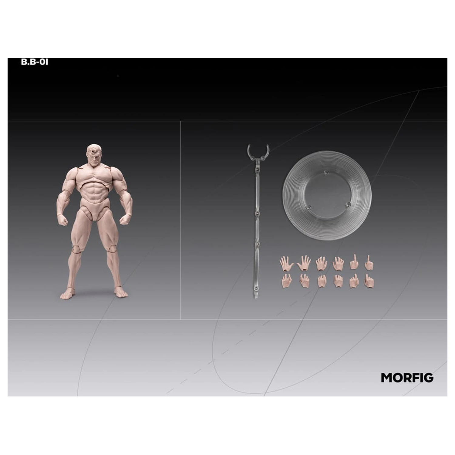 Inart Action Figure 1/12 Blank Male Body Skintone 17 cm    product photo
