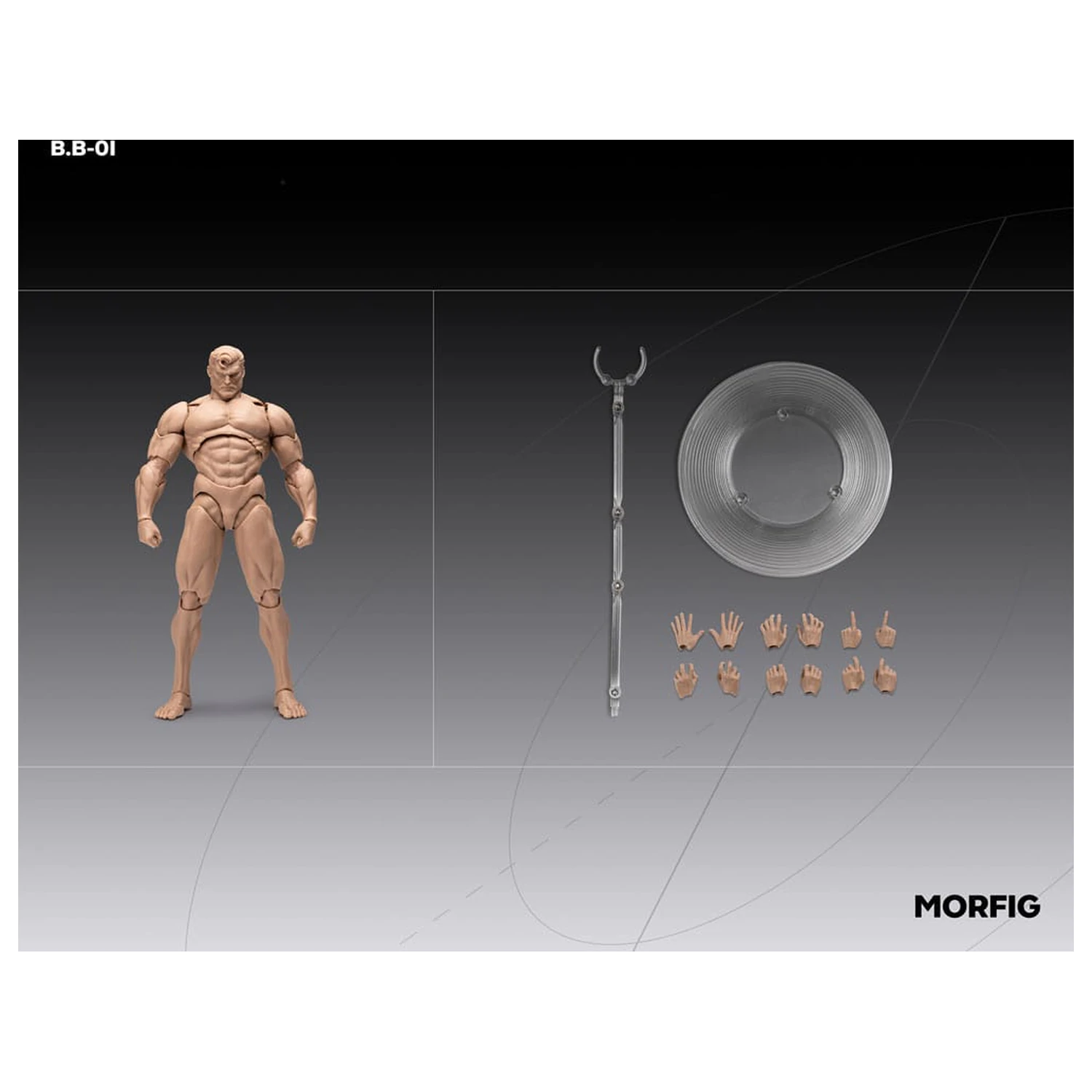 Inart Action Figure 1/12 Blank Male Body White 17 cm    product photo