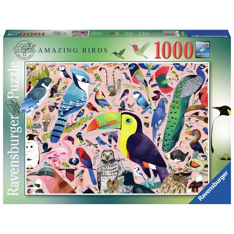 Incredible birds puzzle 1000pcs product photo