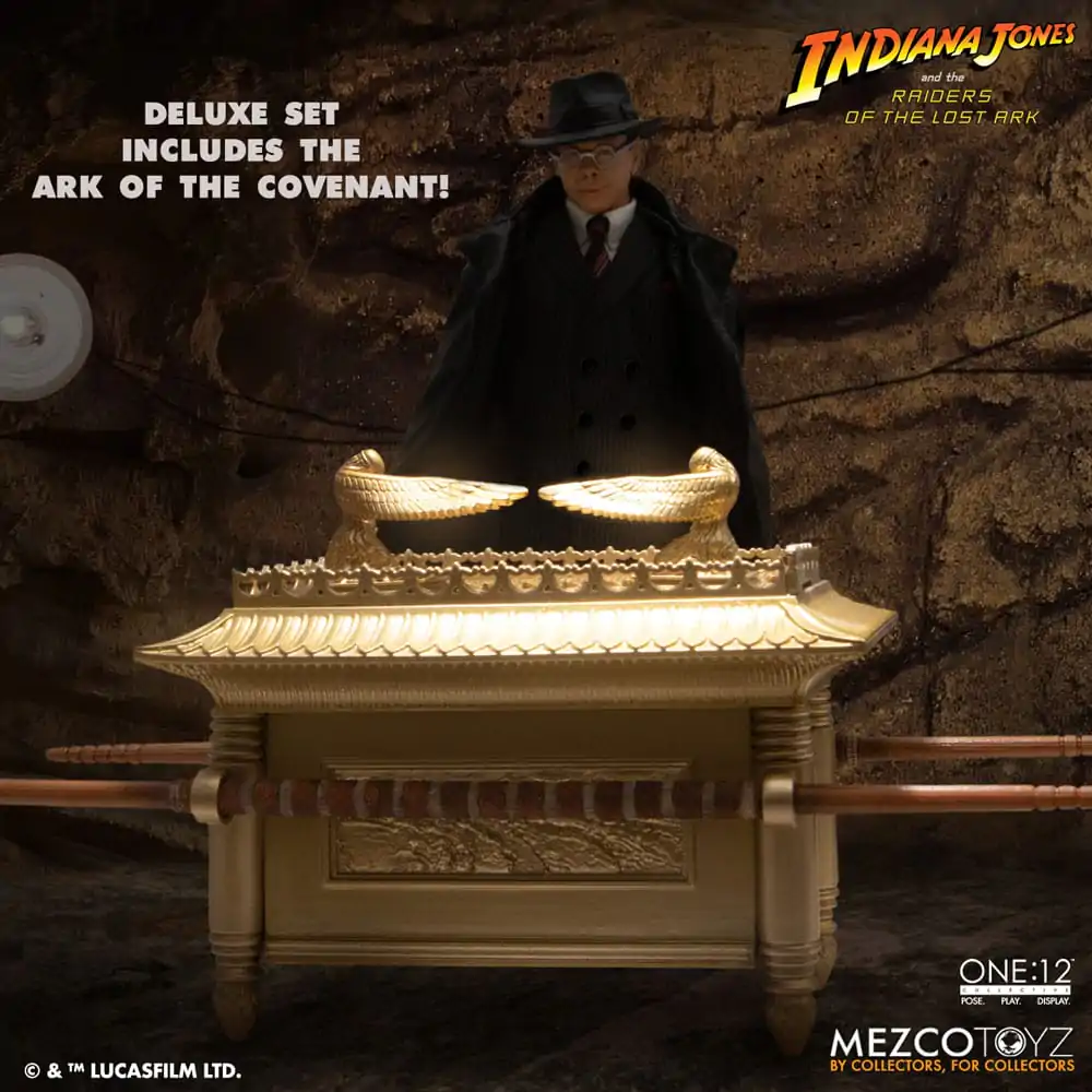 Indiana Jones Action Figure 1/12 Major Toht and Ark of the Covenant Deluxe Boxed Set 16 cm termékfotó