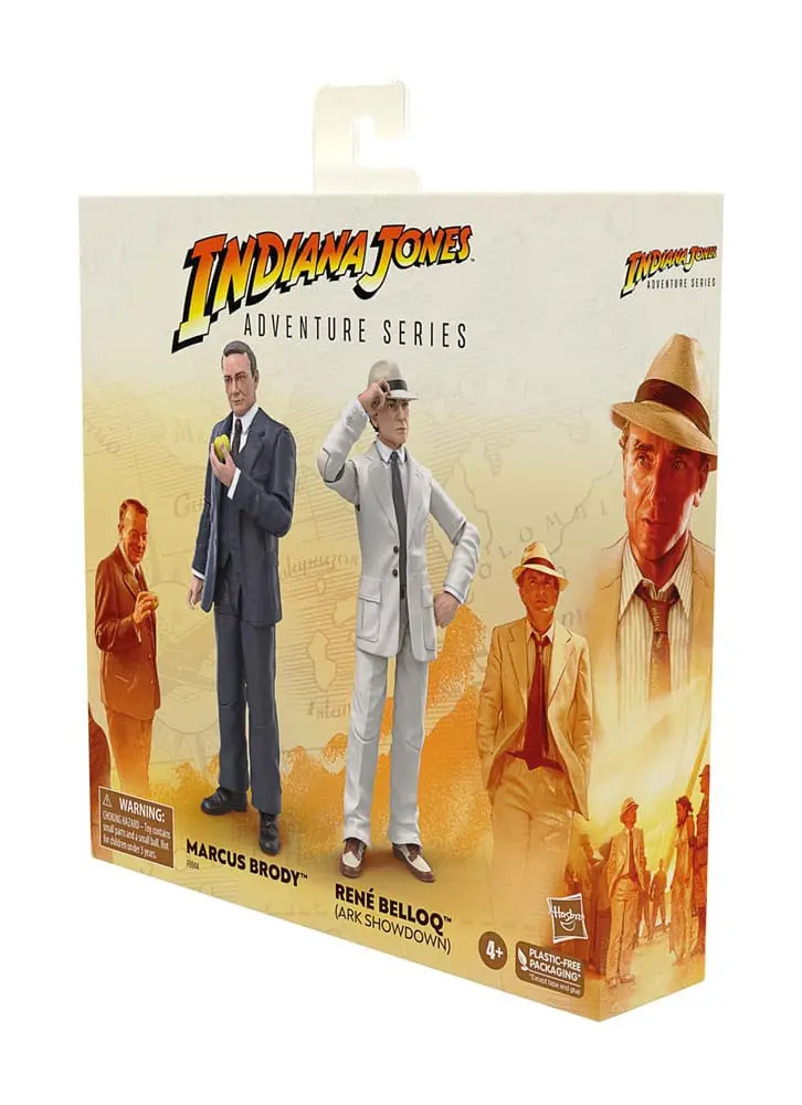 Indiana Jones Adventure Series Action Figures Marcus Brody &amp; René Belloq (Ark Showdown) (Raiders of the Lost Ark) 15 cm product photo