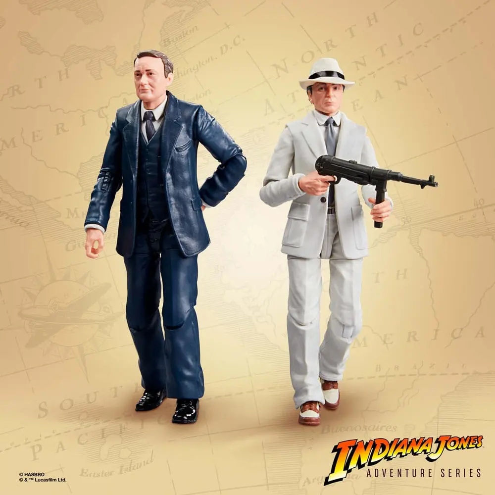 Indiana Jones Adventure Series Action Figures Marcus Brody &amp; René Belloq (Ark Showdown) (Raiders of the Lost Ark) 15 cm product photo