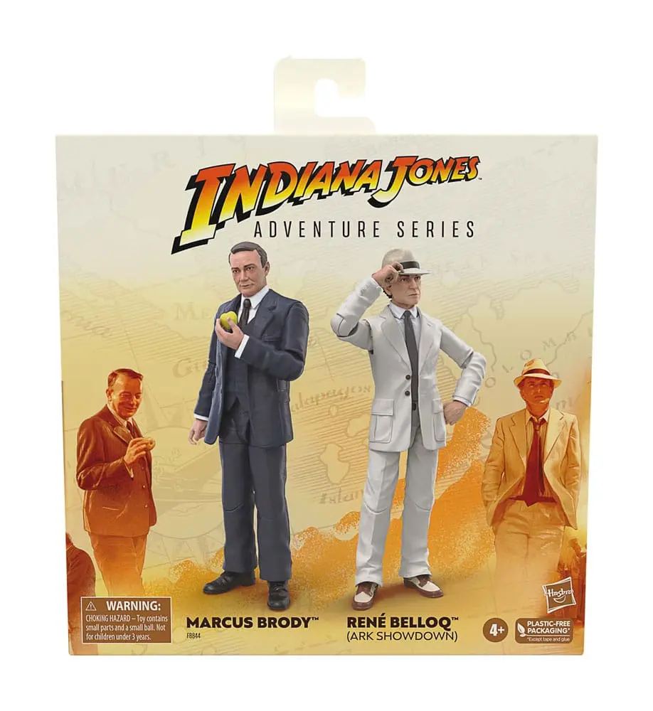 Indiana Jones Adventure Series Action Figures Marcus Brody &amp; René Belloq (Ark Showdown) (Raiders of the Lost Ark) 15 cm product photo