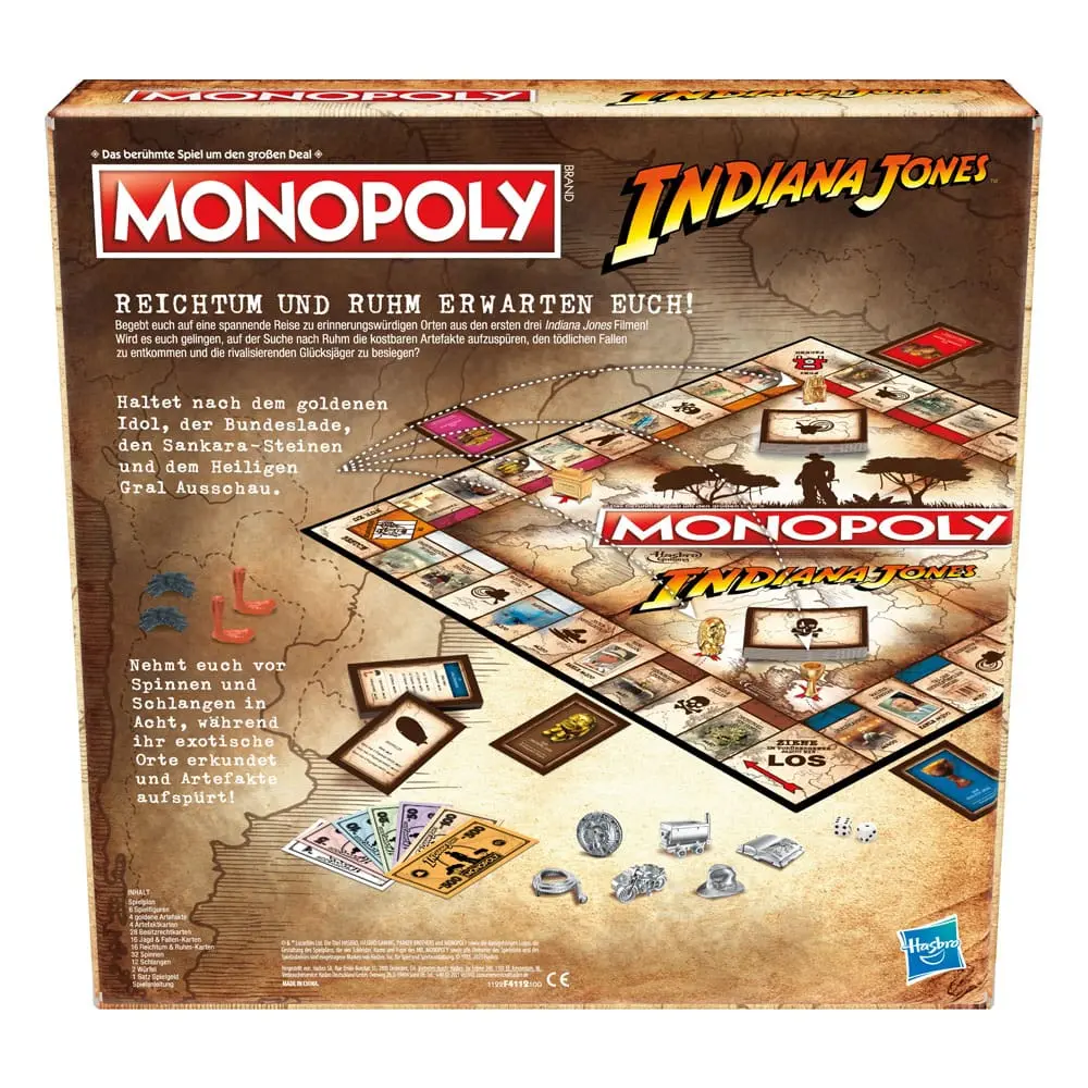 Indiana Jones Board Game Monopoly *German Version* product photo