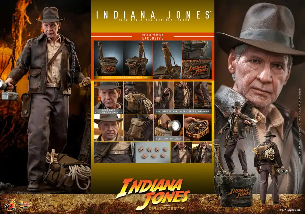 Indiana Jones Movie Masterpiece Action Figure 1/6 Indiana Jones (Deluxe Version) 30 cm product photo