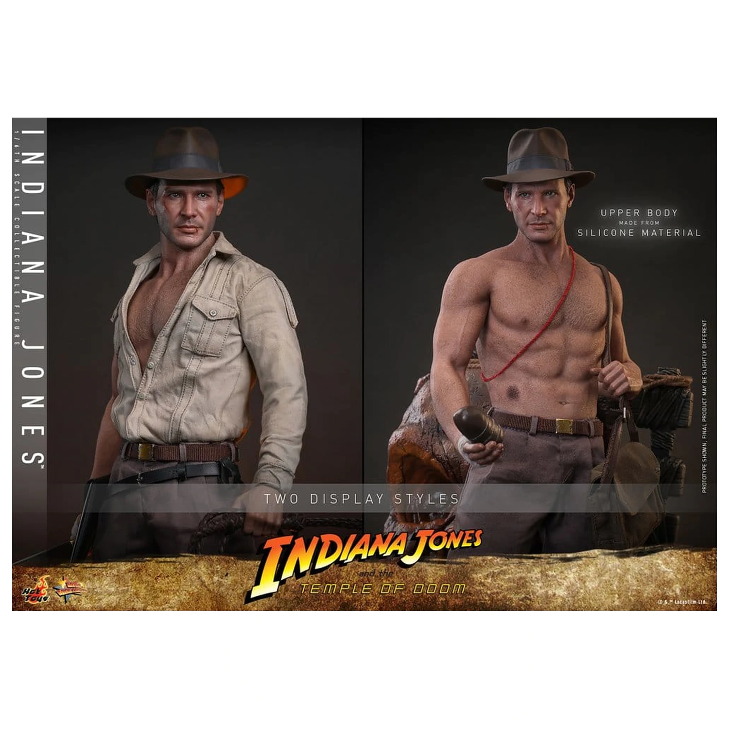 Indiana Jones Movie Masterpiece Action Figure 1/6 Indiana Jones 30 cm product photo