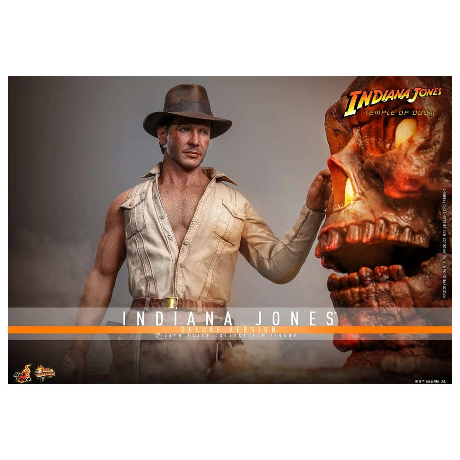 Indiana Jones Movie Masterpiece Action Figure 1/6 Indiana Jones (Deluxe Version) 30 cm product photo