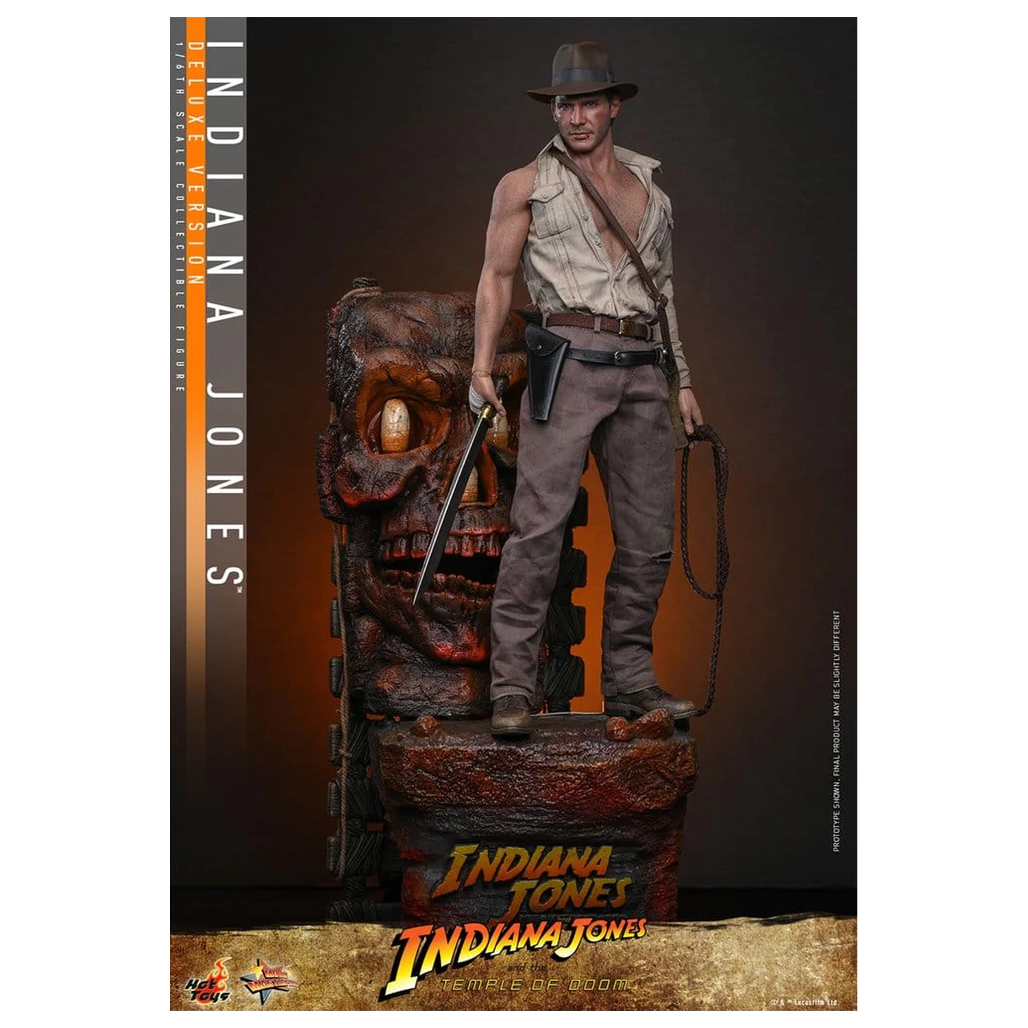 Indiana Jones Movie Masterpiece Action Figure 1/6 Indiana Jones (Deluxe Version) 30 cm product photo