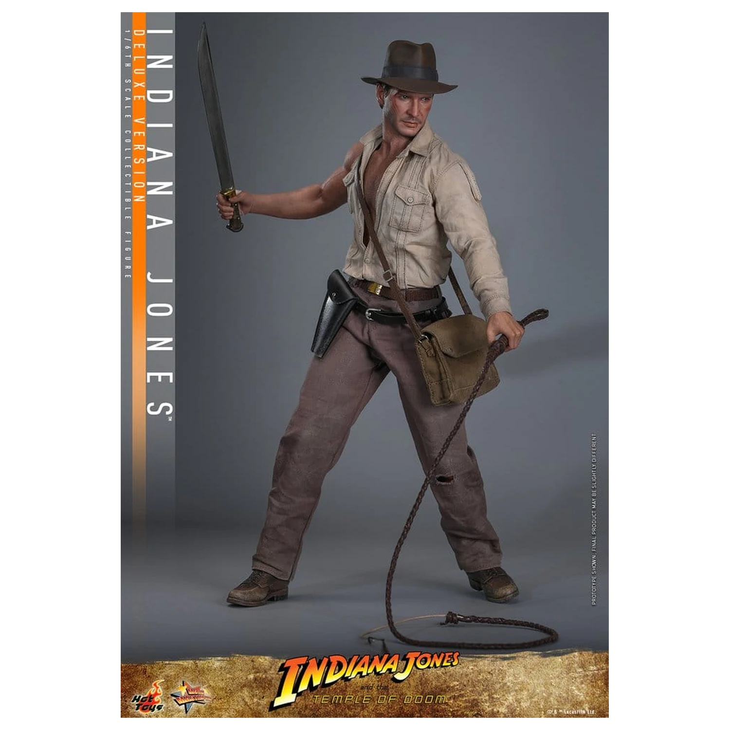Indiana Jones Movie Masterpiece Action Figure 1/6 Indiana Jones (Deluxe Version) 30 cm product photo