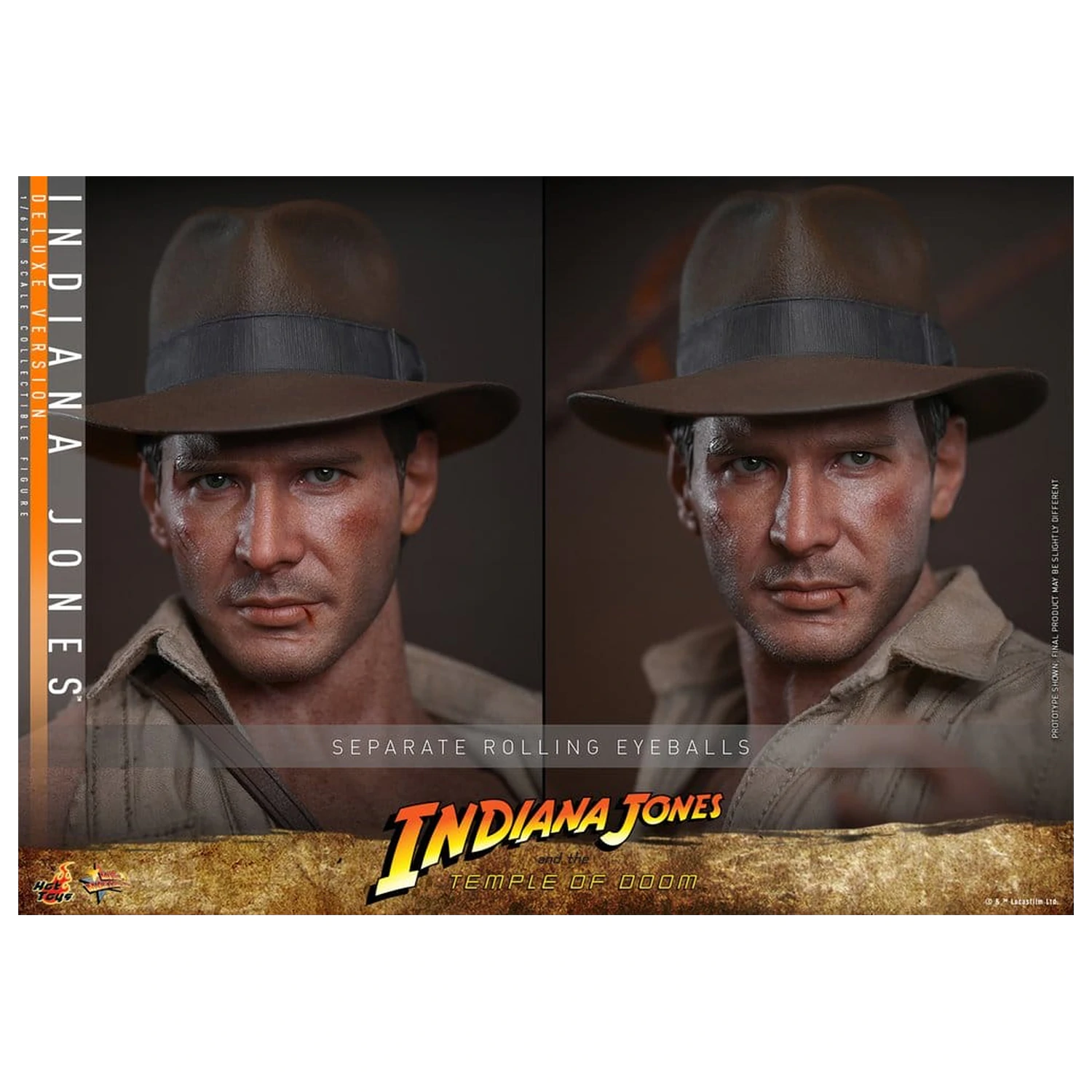 Indiana Jones Movie Masterpiece Action Figure 1/6 Indiana Jones (Deluxe Version) 30 cm product photo