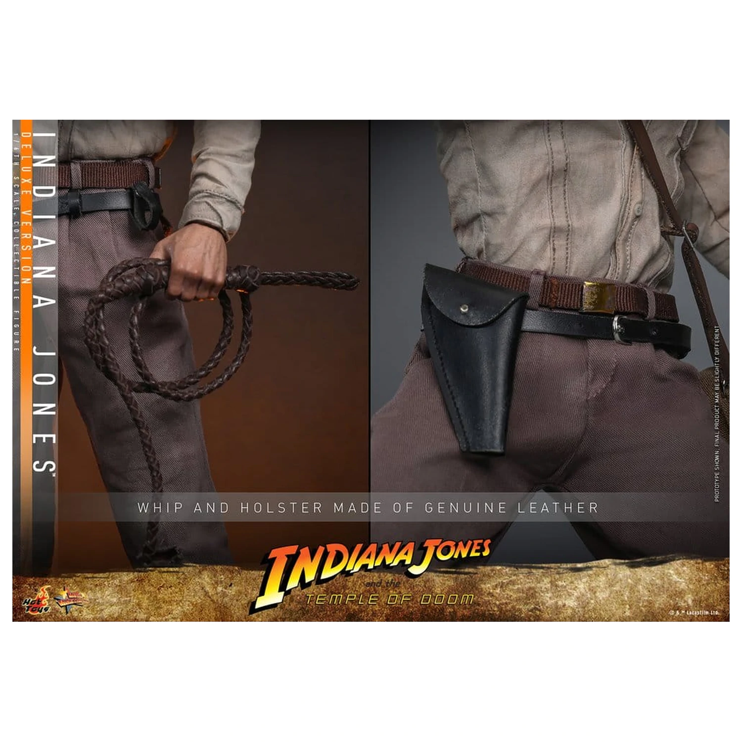 Indiana Jones Movie Masterpiece Action Figure 1/6 Indiana Jones (Deluxe Version) 30 cm product photo