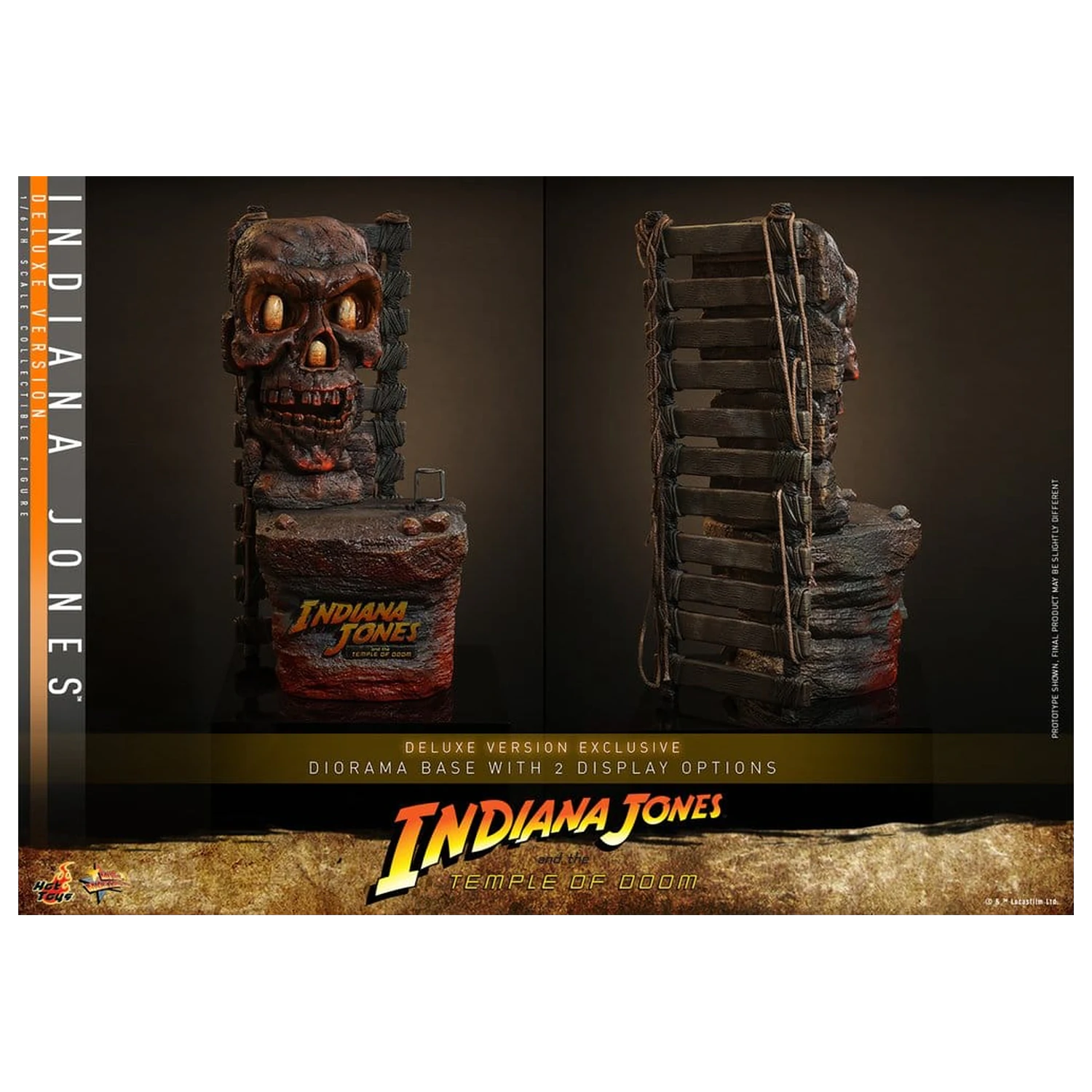 Indiana Jones Movie Masterpiece Action Figure 1/6 Indiana Jones (Deluxe Version) 30 cm product photo