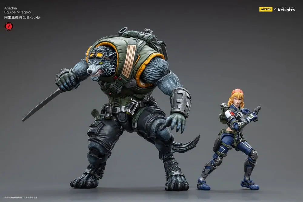 Infinity Action Figures 1/18 Ariadna Equipe Mirage-5 Sergent Duroc &amp; Lieutenant Margot Berthier product photo