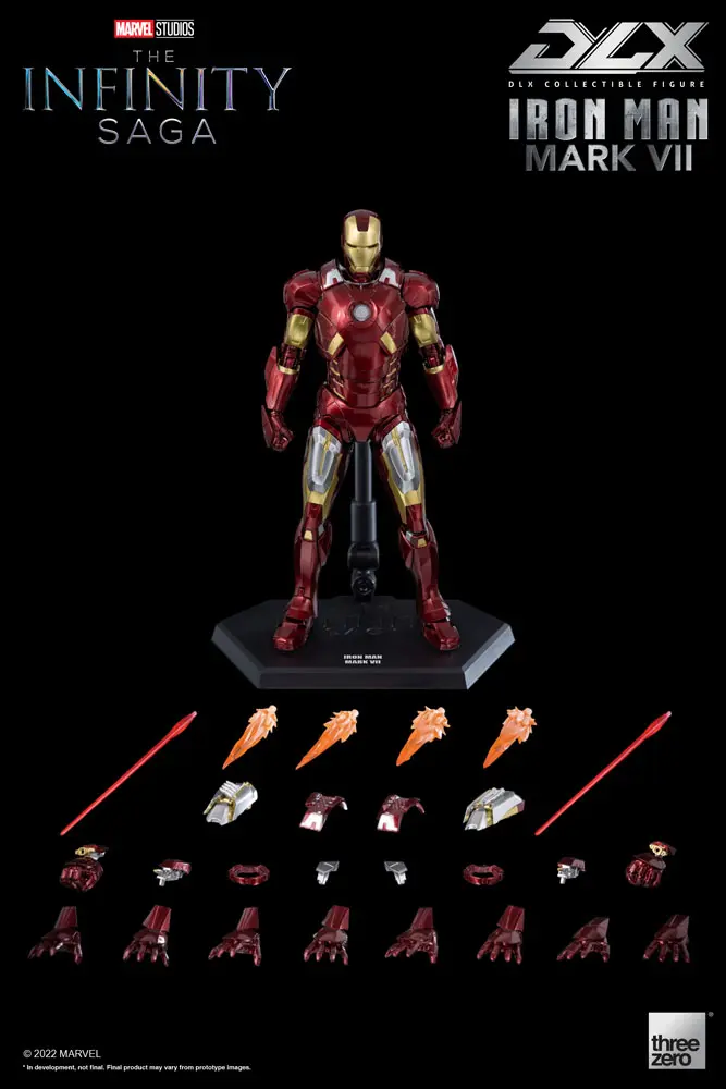Infinity Saga DLX Action Figure 1/12 Iron Man Mark 7 17 cm product photo