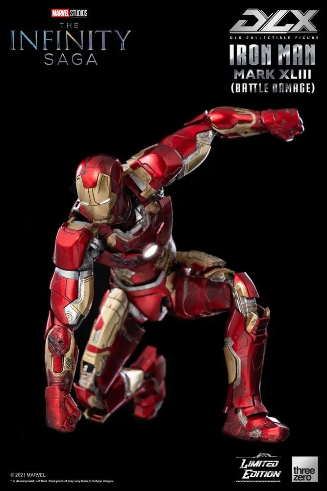 Infinity Saga DLX Action Figure 1/12 Iron Man Mark 43 (Battle Damage) Limited Edition 17 cm product photo
