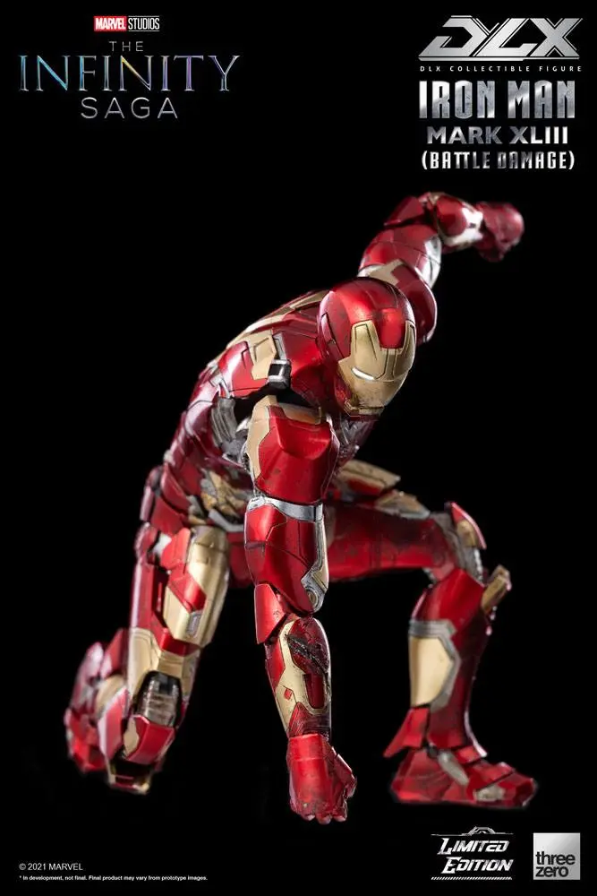 Infinity Saga DLX Action Figure 1/12 Iron Man Mark 43 (Battle Damage) Limited Edition 17 cm product photo