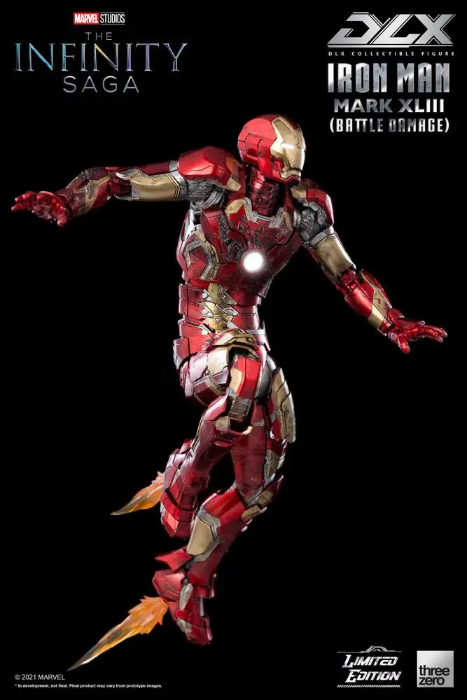 Infinity Saga DLX Action Figure 1/12 Iron Man Mark 43 (Battle Damage) Limited Edition 17 cm product photo
