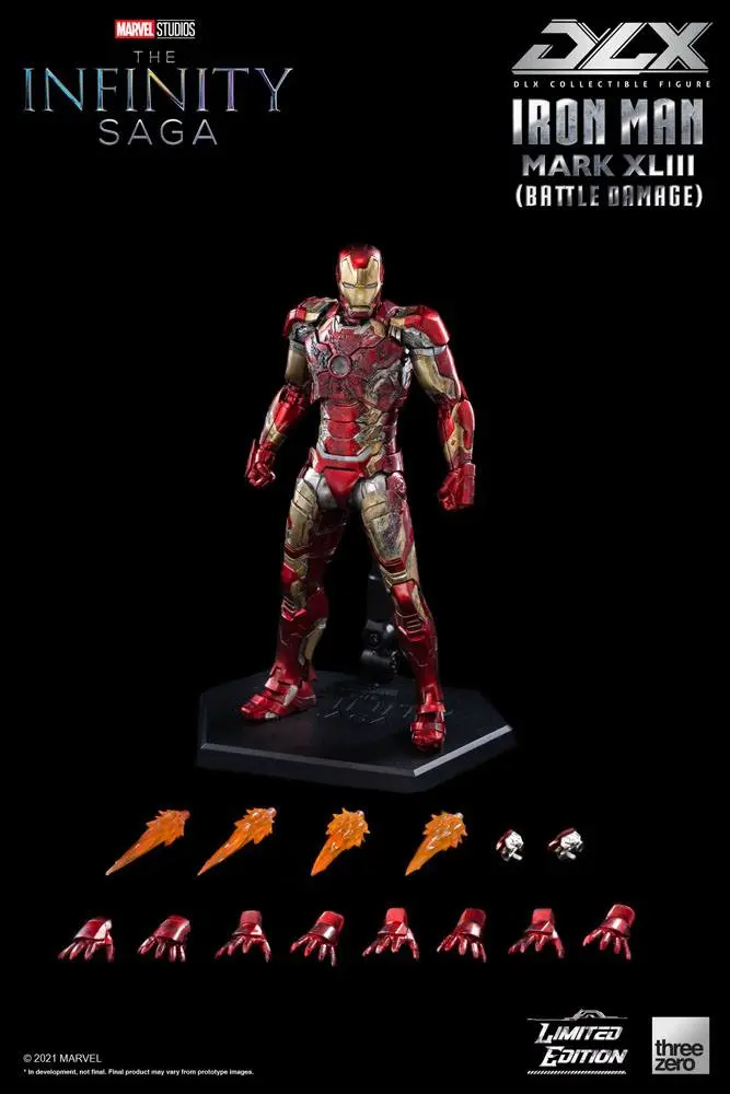 Infinity Saga DLX Action Figure 1/12 Iron Man Mark 43 (Battle Damage) Limited Edition 17 cm product photo