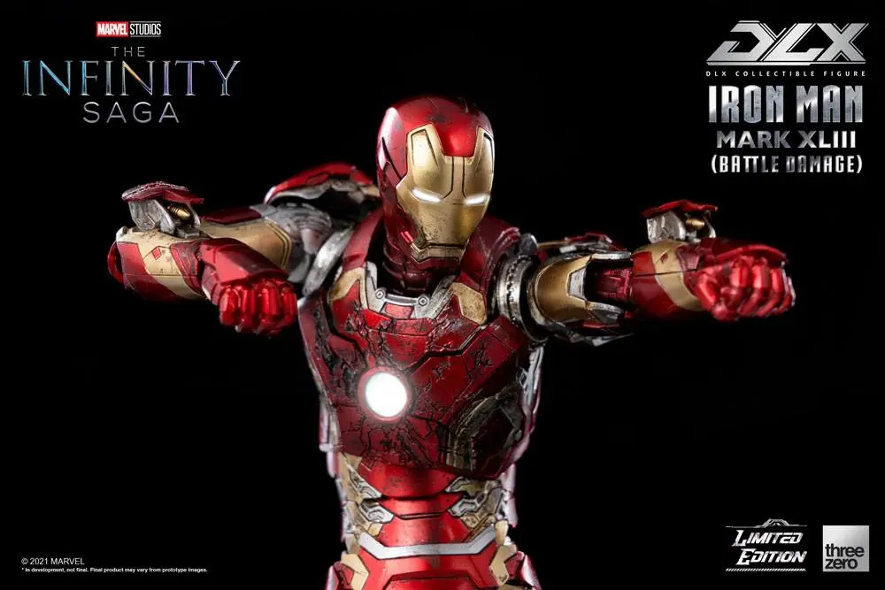 Infinity Saga DLX Action Figure 1/12 Iron Man Mark 43 (Battle Damage) Limited Edition 17 cm product photo
