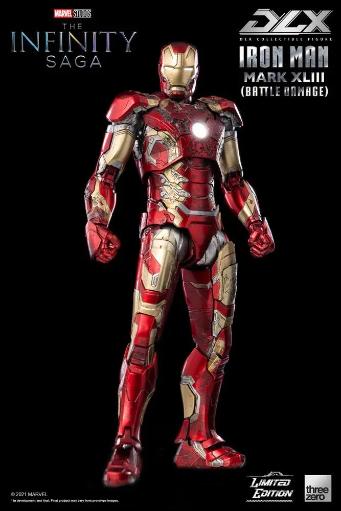 Infinity Saga DLX Action Figure 1/12 Iron Man Mark 43 (Battle Damage) Limited Edition 17 cm product photo