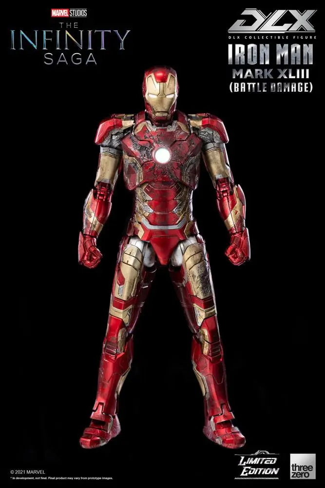 Infinity Saga DLX Action Figure 1/12 Iron Man Mark 43 (Battle Damage) Limited Edition 17 cm product photo