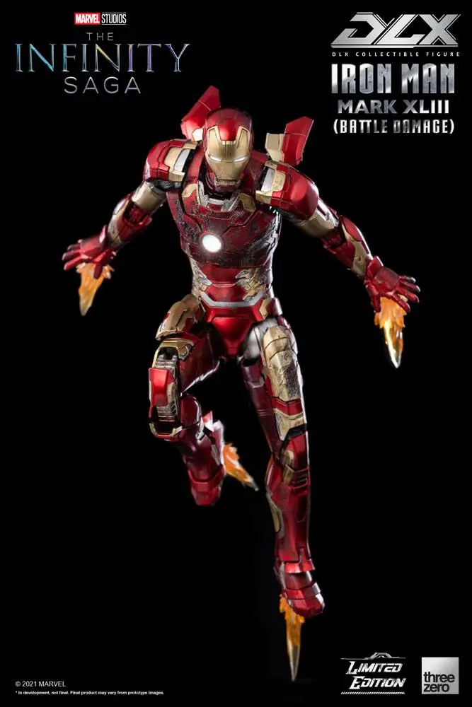 Infinity Saga DLX Action Figure 1/12 Iron Man Mark 43 (Battle Damage) Limited Edition 17 cm product photo