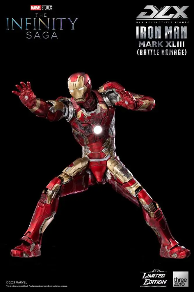 Infinity Saga DLX Action Figure 1/12 Iron Man Mark 43 (Battle Damage) Limited Edition 17 cm product photo