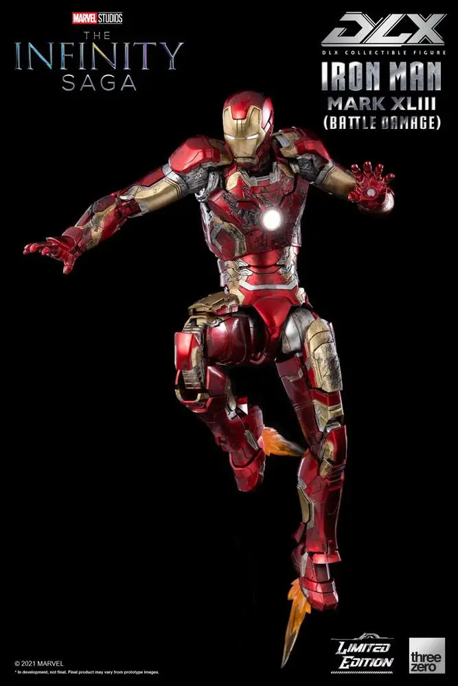 Infinity Saga DLX Action Figure 1/12 Iron Man Mark 43 (Battle Damage) Limited Edition 17 cm product photo