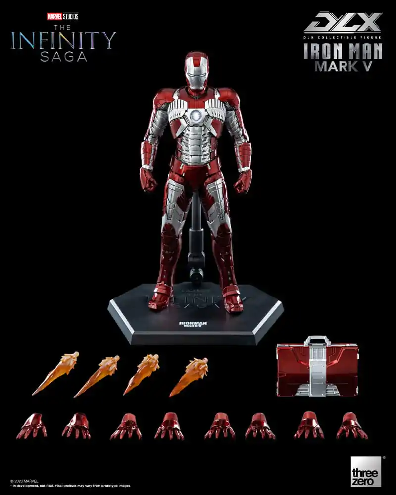 Infinity Saga DLX Action Figure 1/12 Iron Man Mark 5 17 cm termékfotó