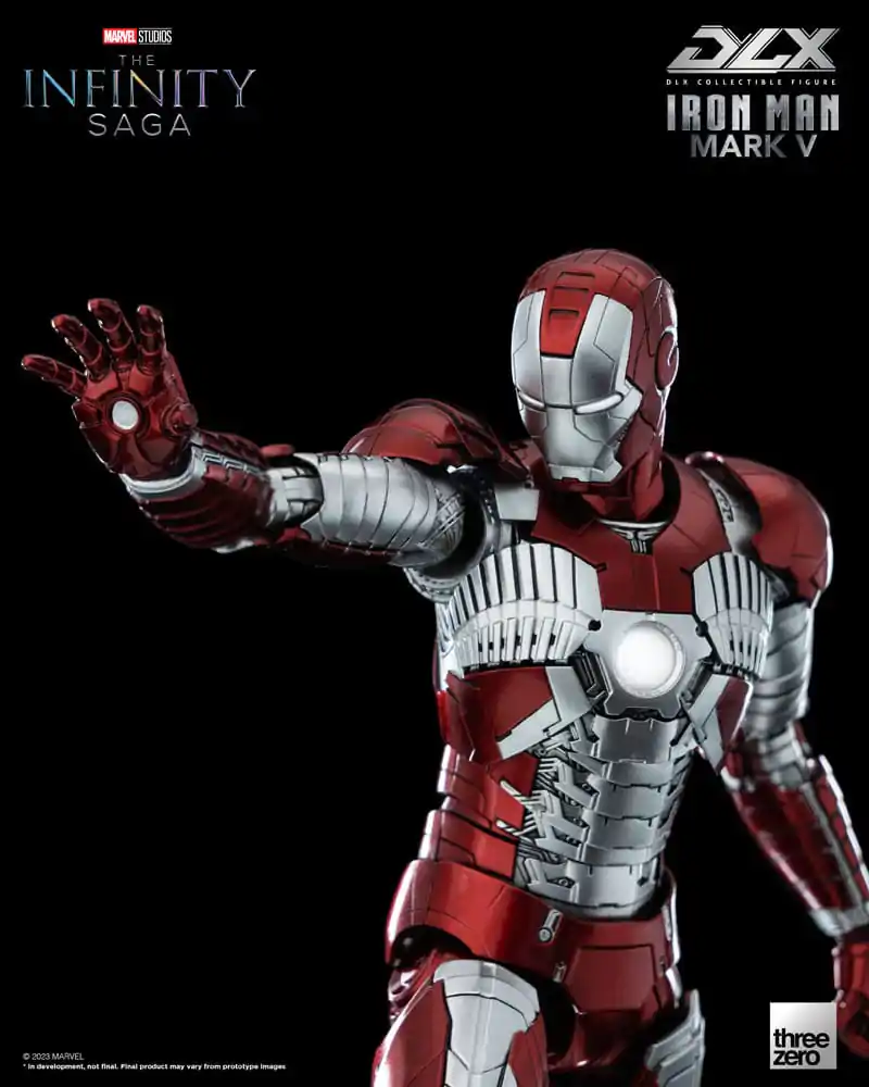 Infinity Saga DLX Action Figure 1/12 Iron Man Mark 5 17 cm termékfotó