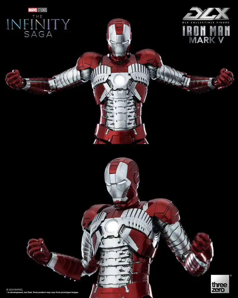 Infinity Saga DLX Action Figure 1/12 Iron Man Mark 5 17 cm termékfotó