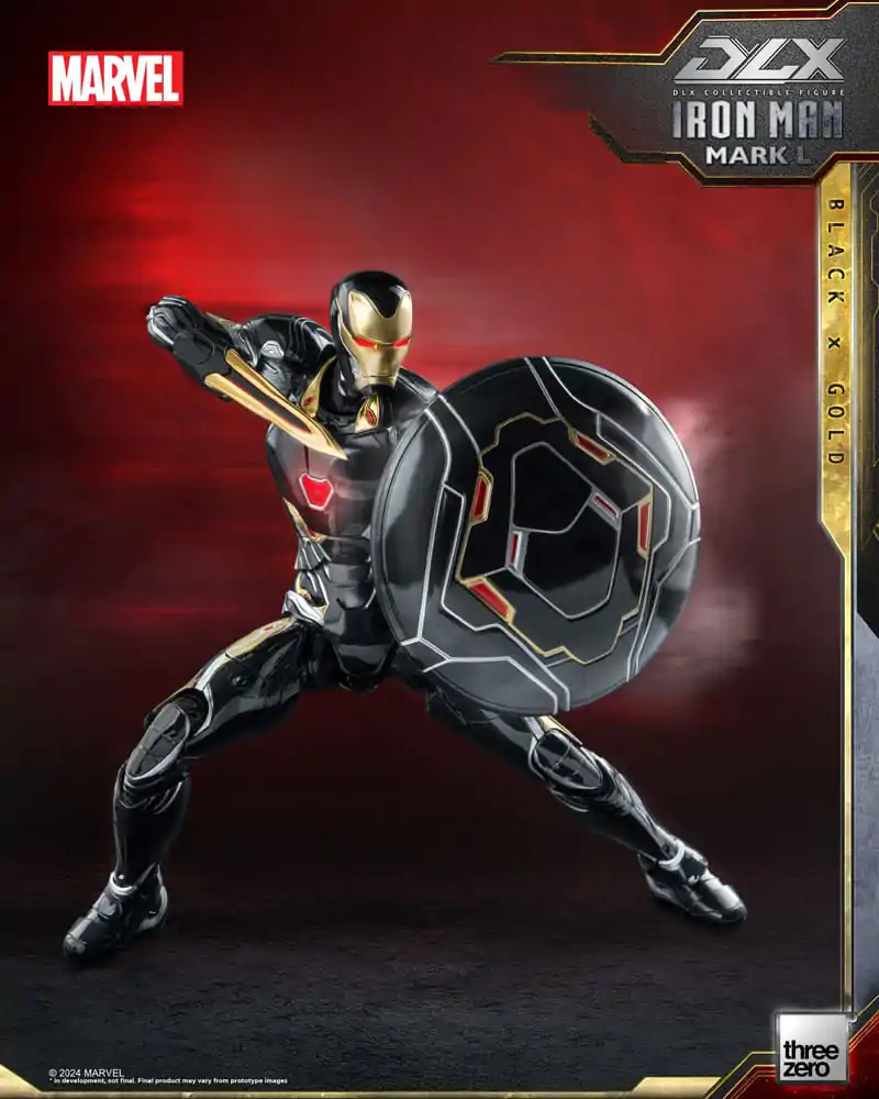 Infinity Saga DLX Action Figure 1/12 Iron Man Mark 50 (Black X Gold) 17 cm termékfotó