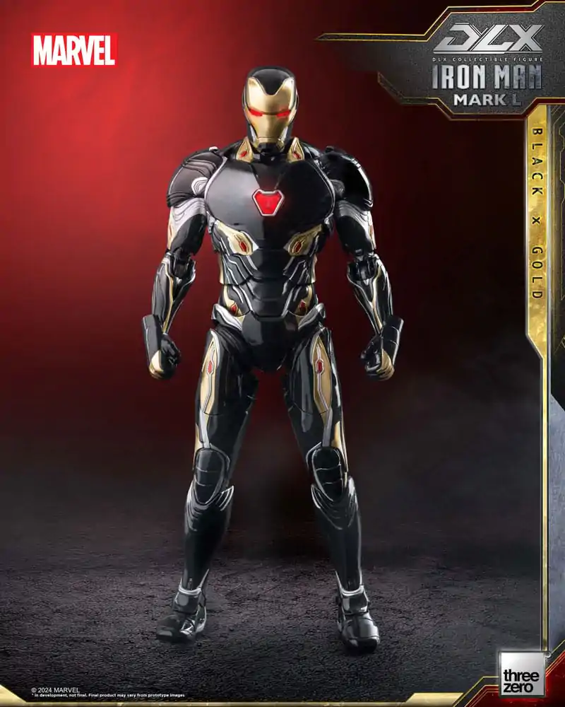 Infinity Saga DLX Action Figure 1/12 Iron Man Mark 50 (Black X Gold) 17 cm termékfotó