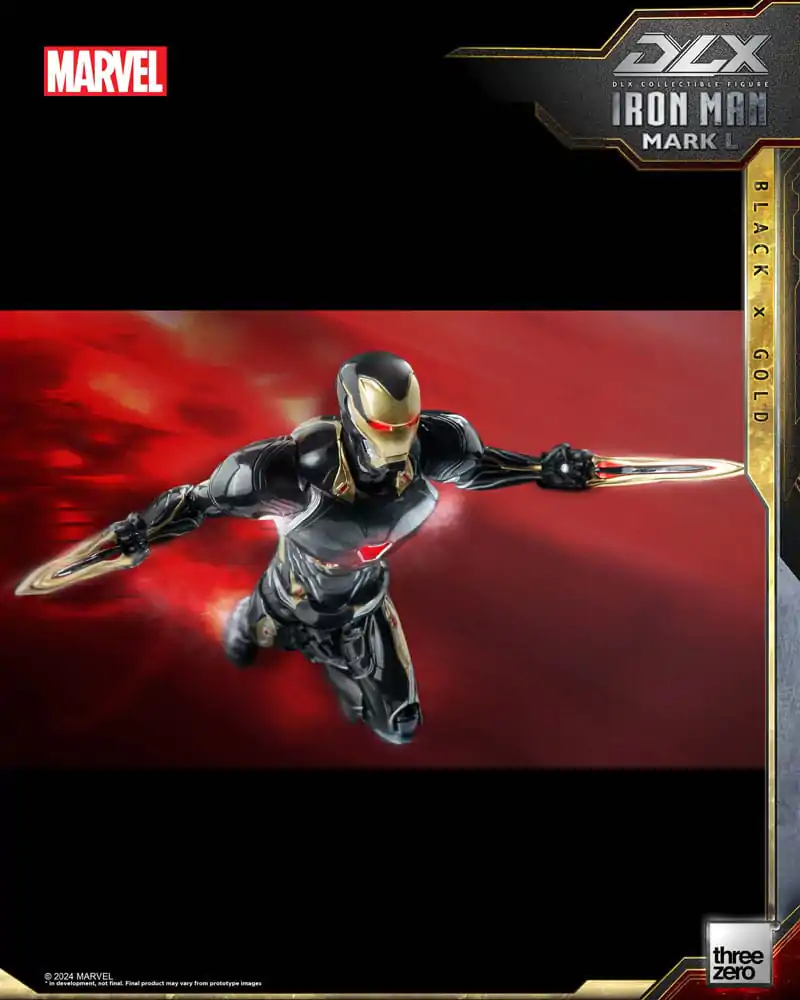 Infinity Saga DLX Action Figure 1/12 Iron Man Mark 50 (Black X Gold) 17 cm termékfotó