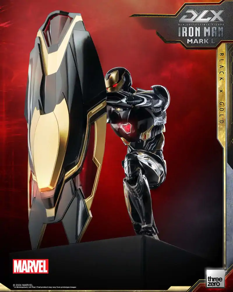 Infinity Saga DLX Action Figure 1/12 Iron Man Mark 50 (Black X Gold) 17 cm termékfotó