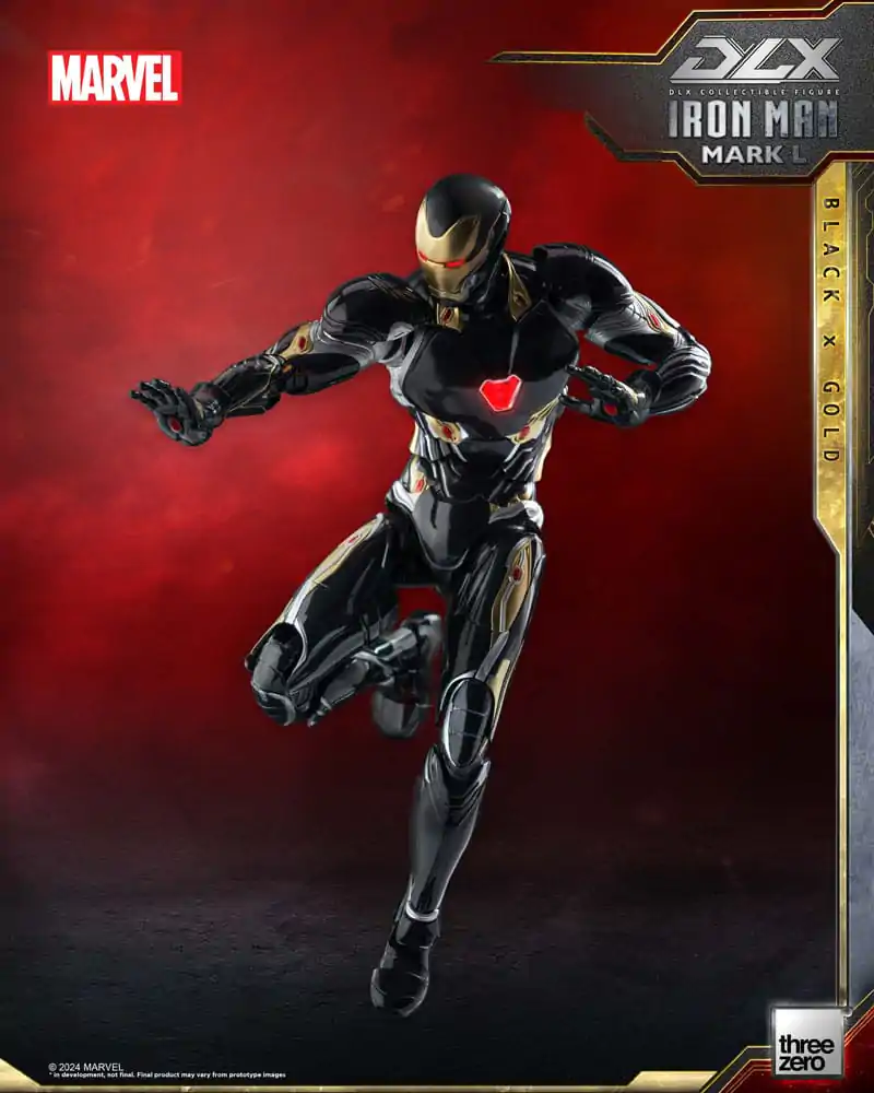 Infinity Saga DLX Action Figure 1/12 Iron Man Mark 50 (Black X Gold) 17 cm termékfotó