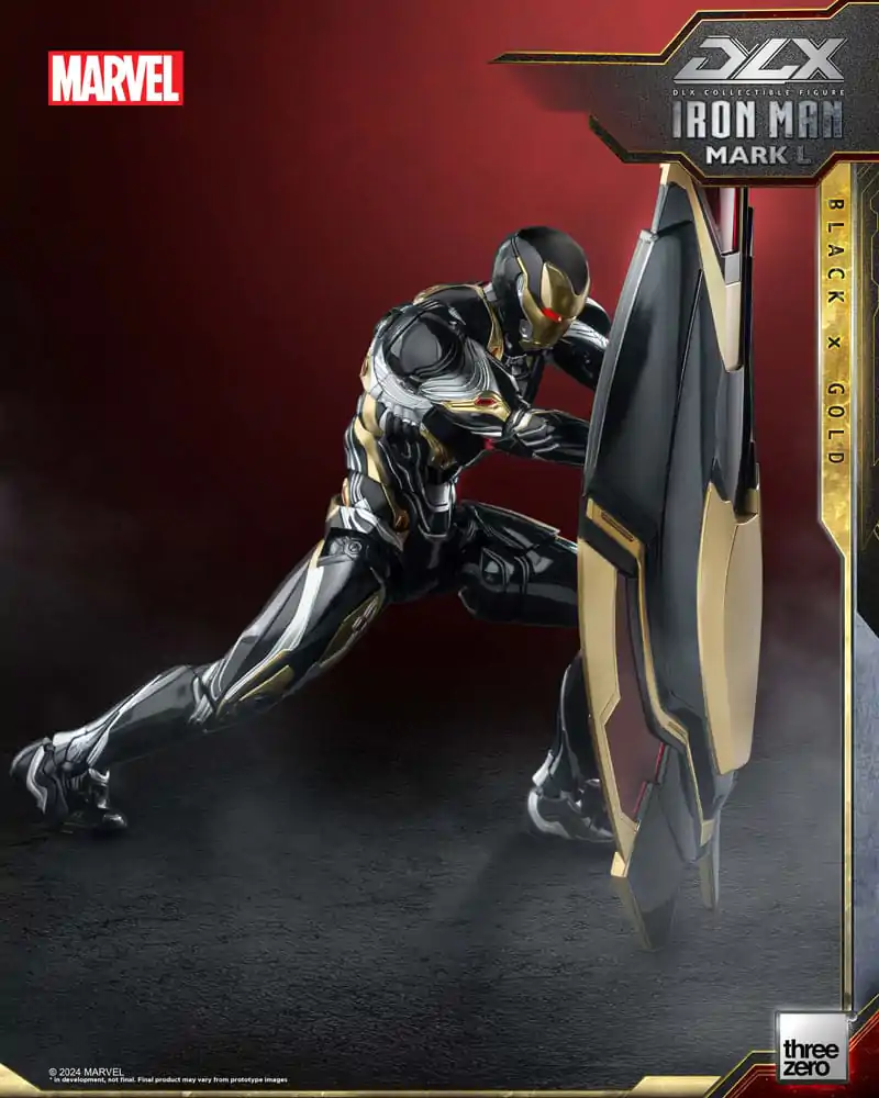 Infinity Saga DLX Action Figure 1/12 Iron Man Mark 50 (Black X Gold) 17 cm termékfotó