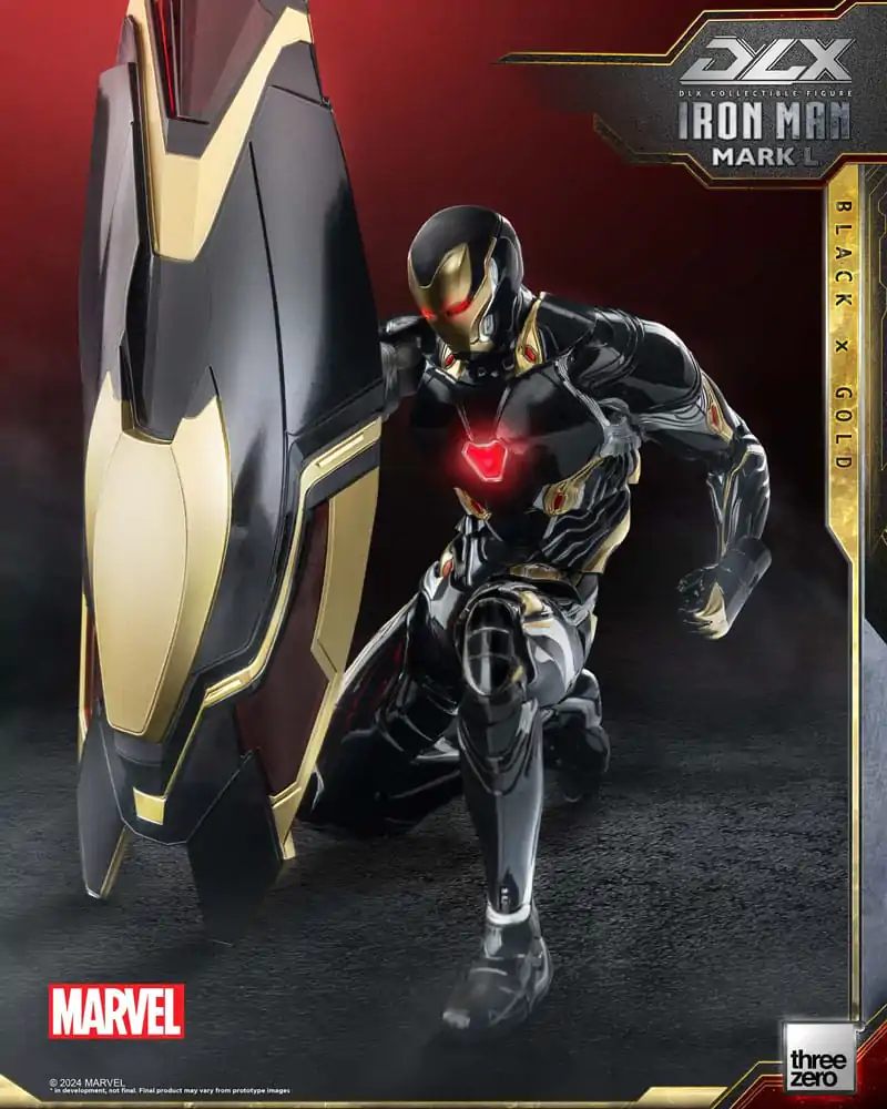 Infinity Saga DLX Action Figure 1/12 Iron Man Mark 50 (Black X Gold) 17 cm termékfotó