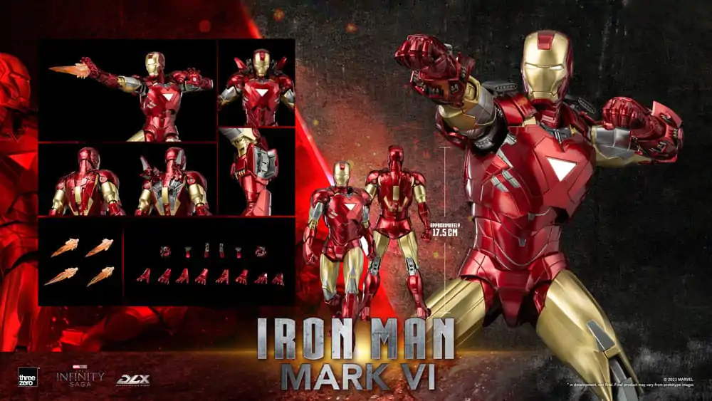 Infinity Saga DLX Action Figure 1/12 Iron Man Mark 6 17 cm product photo