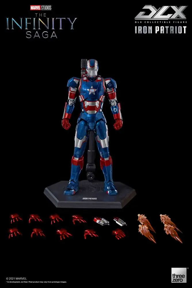 Infinity Saga DLX Action Figure 1/12 Iron Patriot 17 cm product photo