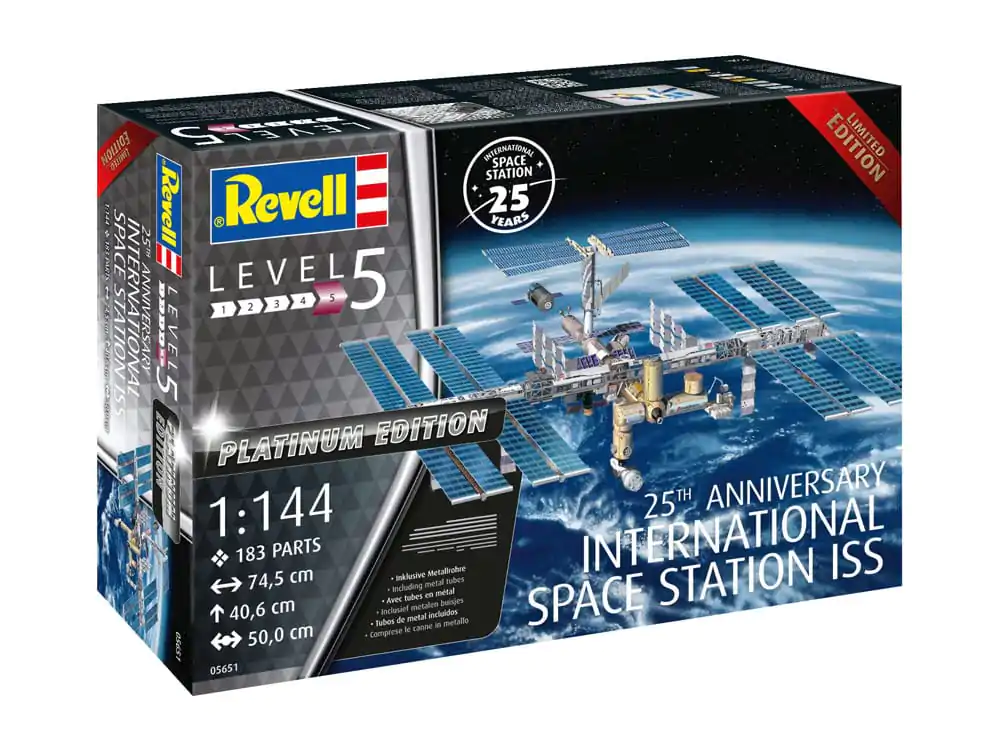 International Space Station ISS Model Kit Gift Set 1/144 25th Anniversary Platinum Edition 74 cm product photo