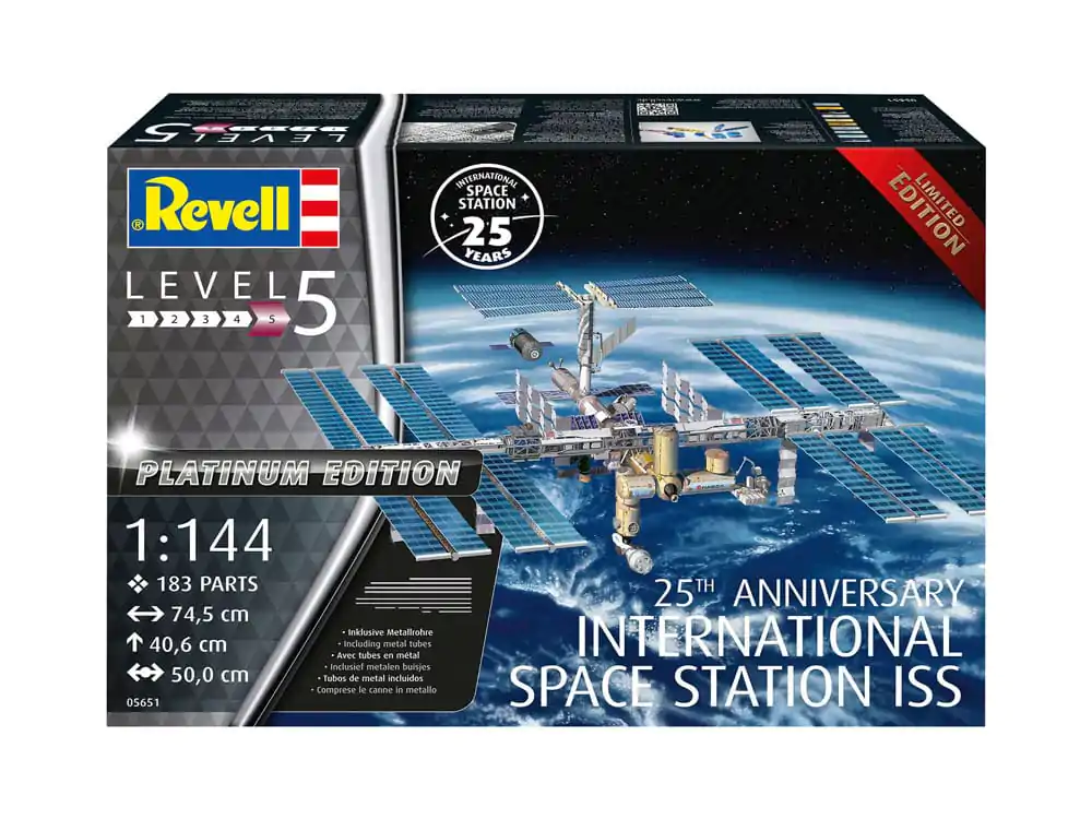 International Space Station ISS Model Kit Gift Set 1/144 25th Anniversary Platinum Edition 74 cm product photo