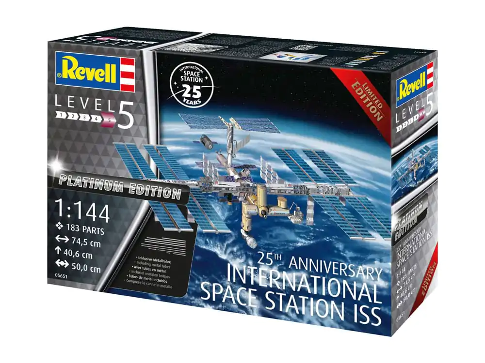 International Space Station ISS Model Kit Gift Set 1/144 25th Anniversary Platinum Edition 74 cm product photo