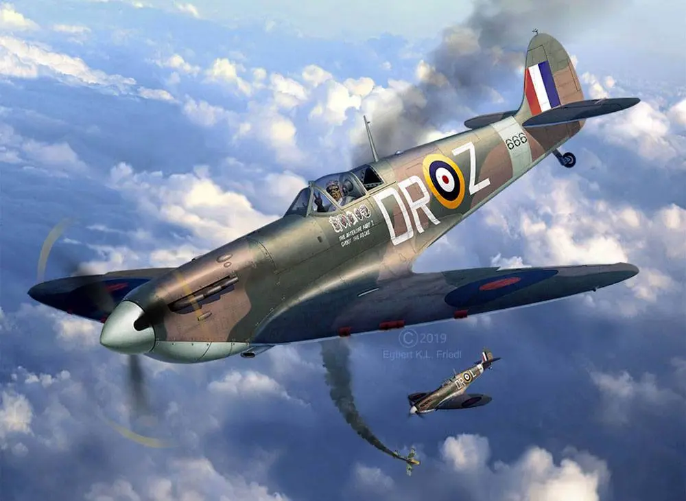 Iron Maiden Model Kit 1/32 Spitfire Mk.II 29 cm product photo