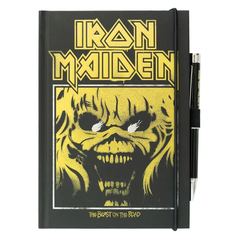 Iron Maiden A5 premium notebook + projector pen product photo