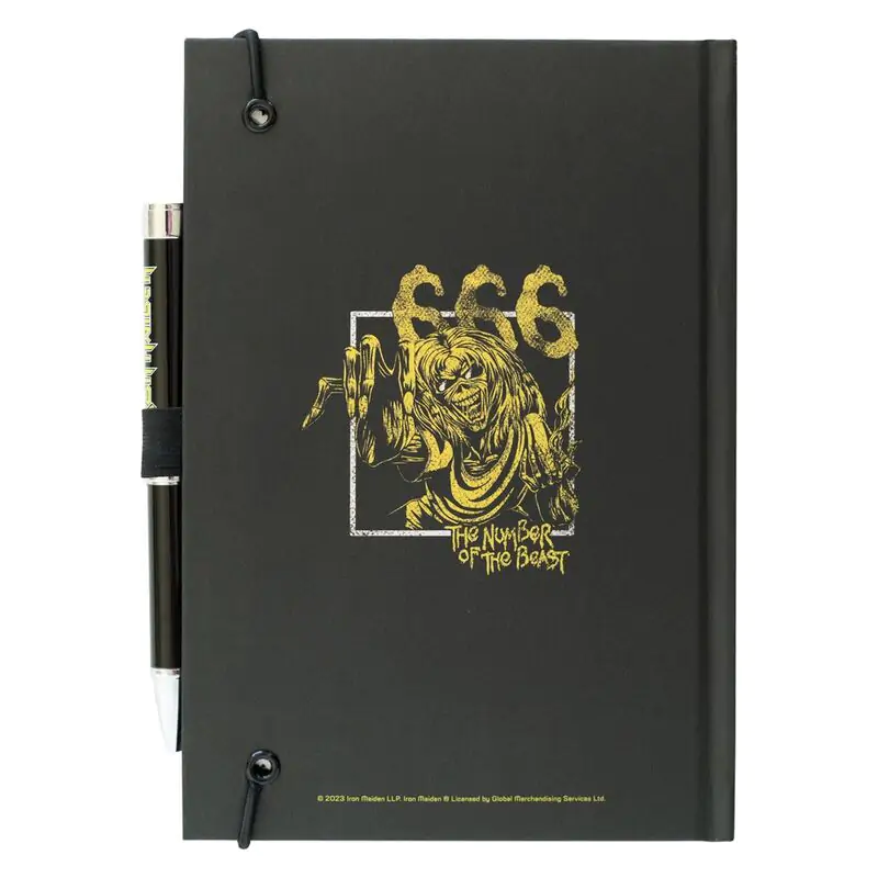 Iron Maiden A5 premium notebook + projector pen product photo